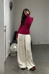 BASERANGE turtleneck sweater TTOT-RI-AU23 burnt red